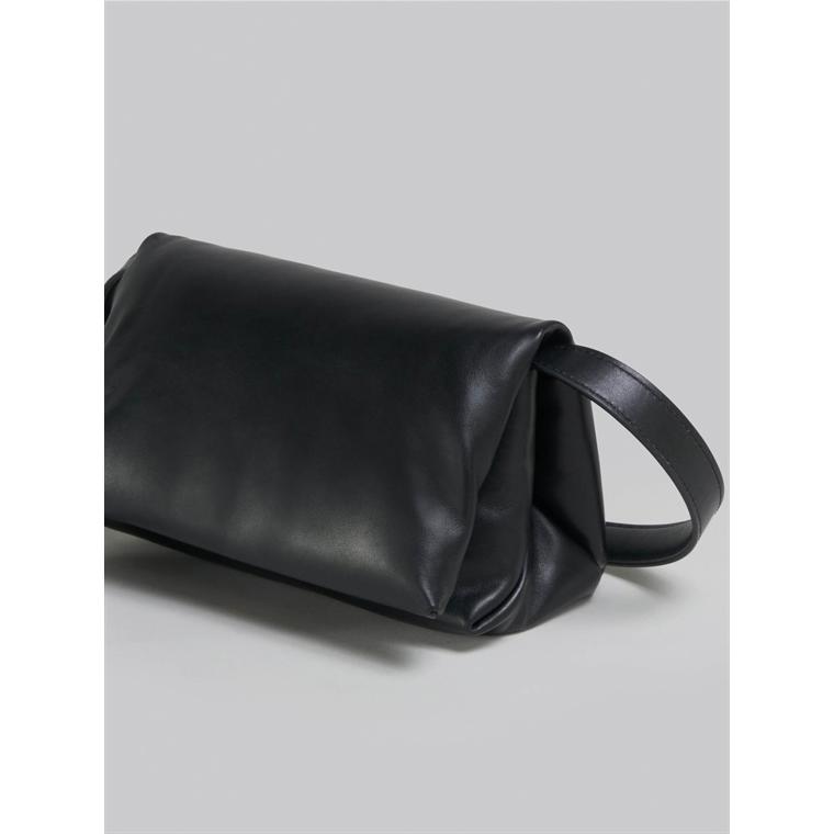 MARNI Small Prisma Bag, Black Calfskin